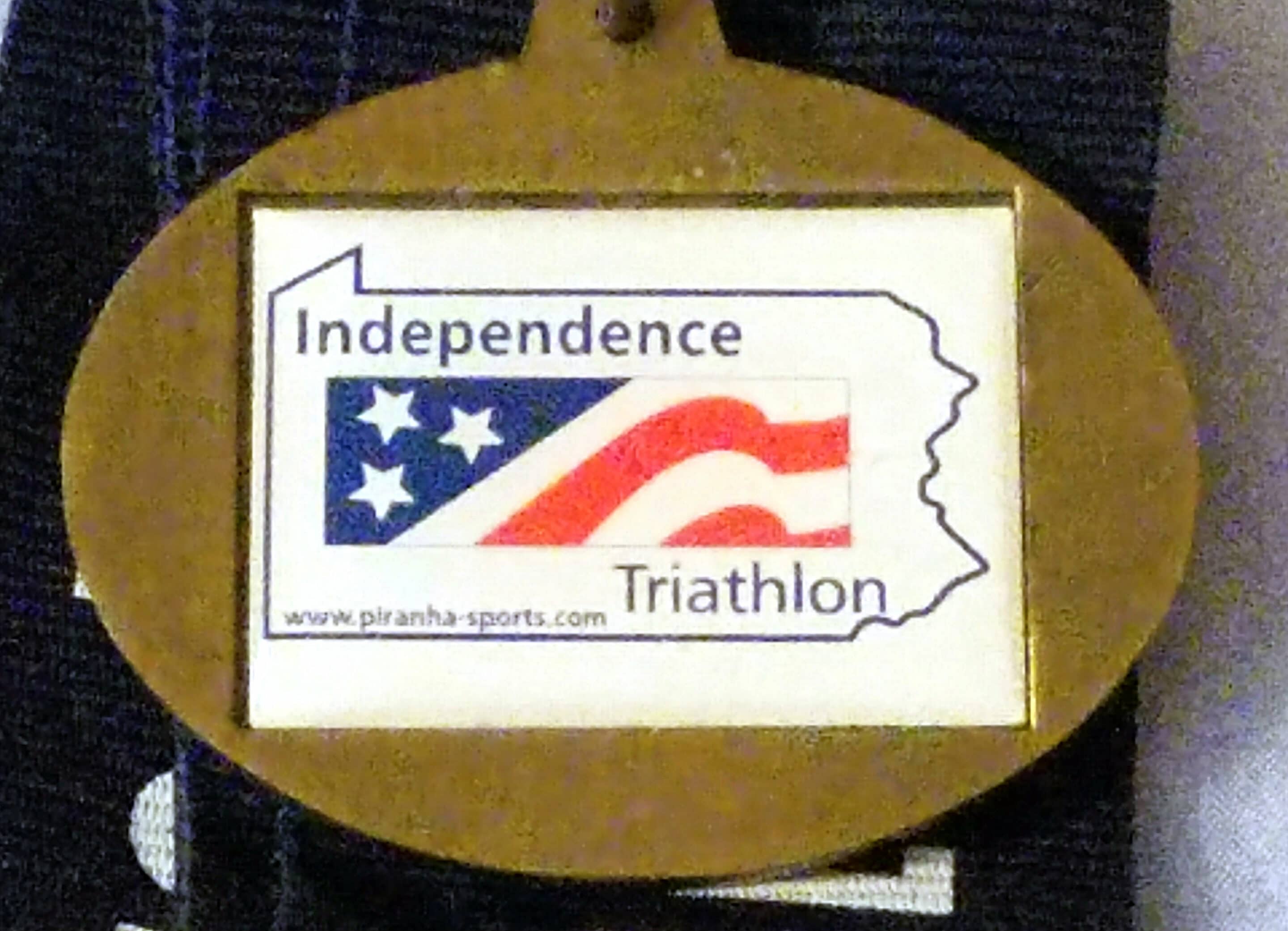 triathlon race medal