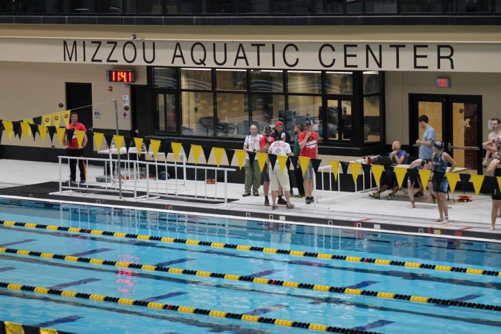 Mizzou Aquatic Center before the TriZou Triathlon