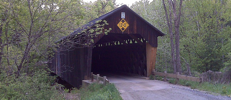 Martins Hill Covered Bridge in Hartland, Vermont