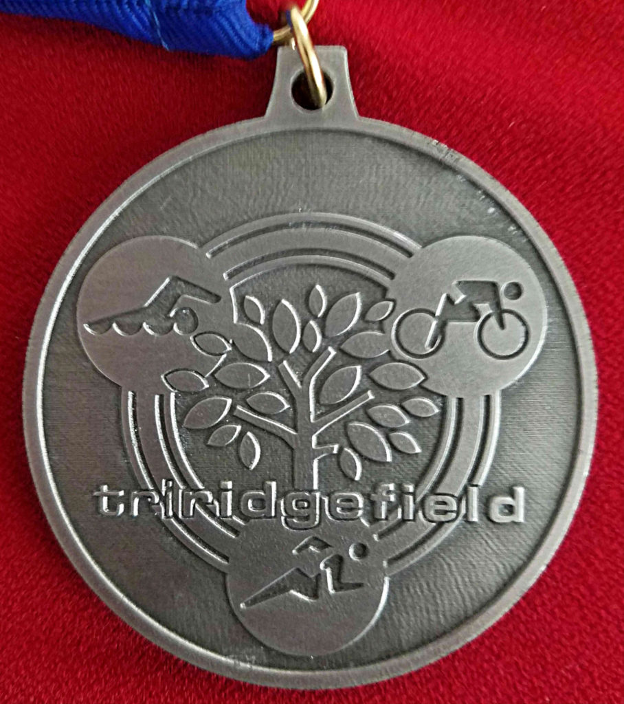TriRidgefield finisher medal