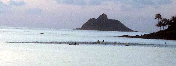 Swim start at BOCA Hawaii Lanikai Sprint Triathlon