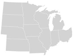 States of the Midwest USA
