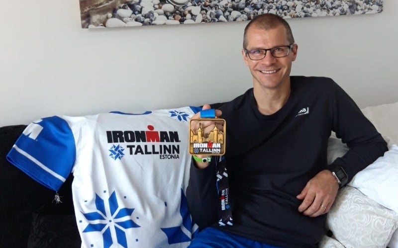 Juha Makitalo's birthday present was an Ironman triathlon