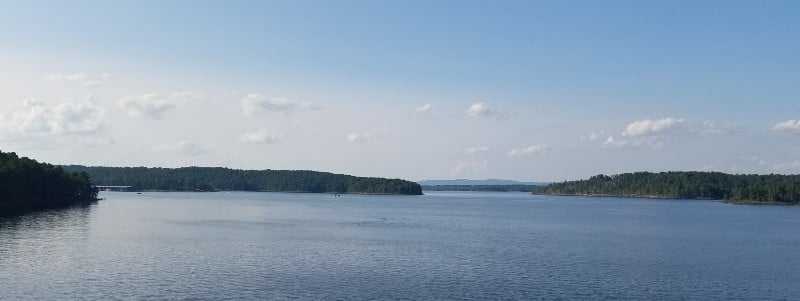 DeGray Lake was the location of the swim for the Arkansas triathlon