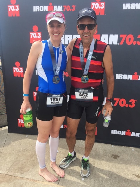 Paul Zellner and daughter Maggie in runner and triathlete