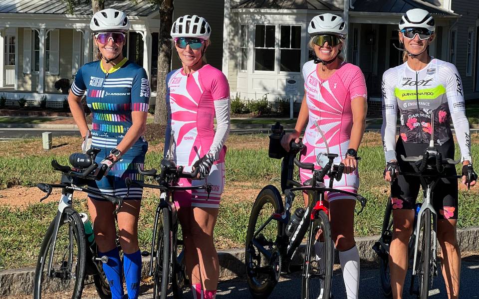 Having a group with whom you can train is important for long-term triathlon success